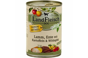 LandFleisch Cl-bárány és kacsa, burg,vadalma 400g